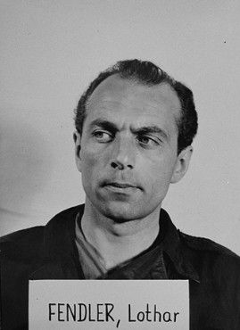 Defendant Lothar Fendler at the Einsatzgruppen Trial